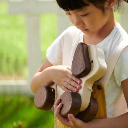 Solid Wood Puppy Cute Solid Wood Handmade