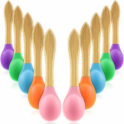 Silicone Baby Bamboo Spoon