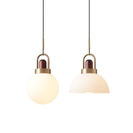 Bedroom bedside balcony ball glass chandelier