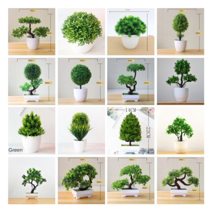 Simulation plant potted grass ball bonsai tree home decoration flower ornaments