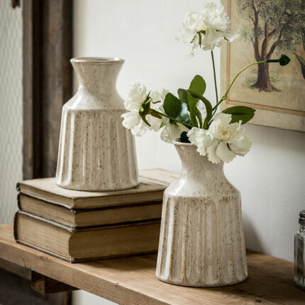 Retro Vintage Ceramic Vase Flower Arrangement Decoration