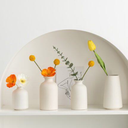 Simple Vase Ceramic Decoration Dried Flower Arrangement Flower Ware
