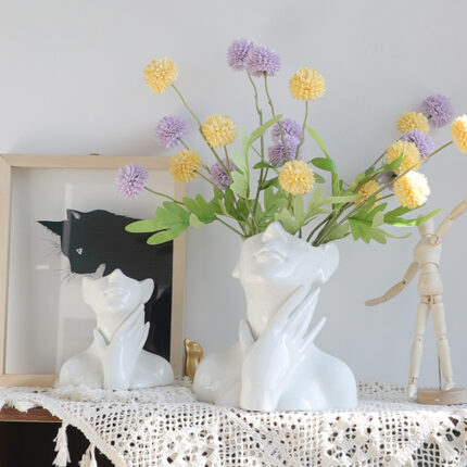 Simple Nordic Ceramic Vase Flower Arrangement Decoration